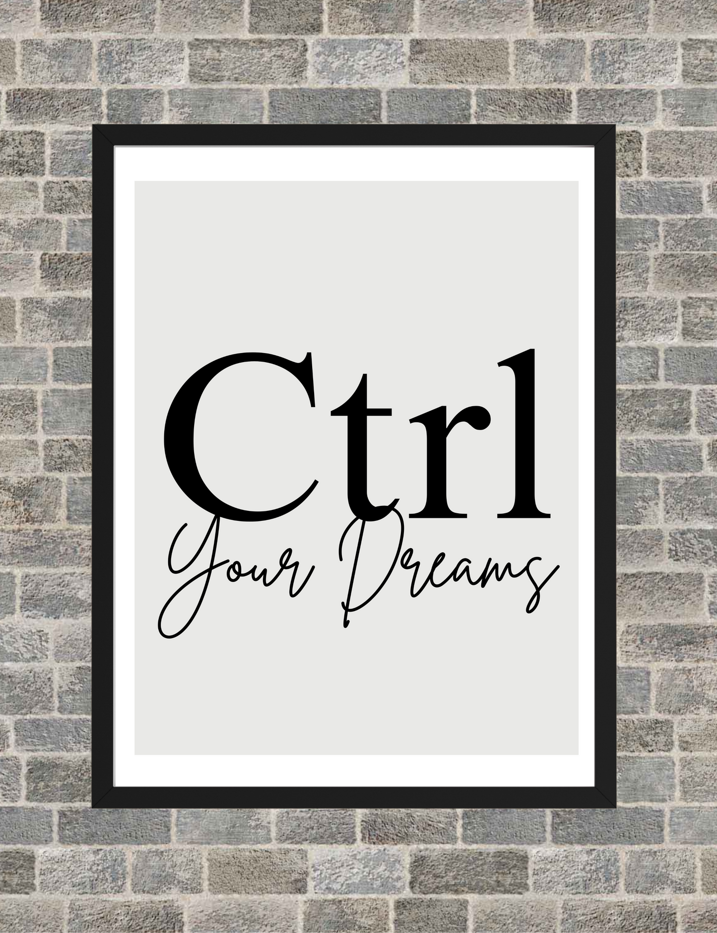 Ctrl Alt Del Motivational Wall Art – Modern Minimalist Printable Posters for Office & Home Decor