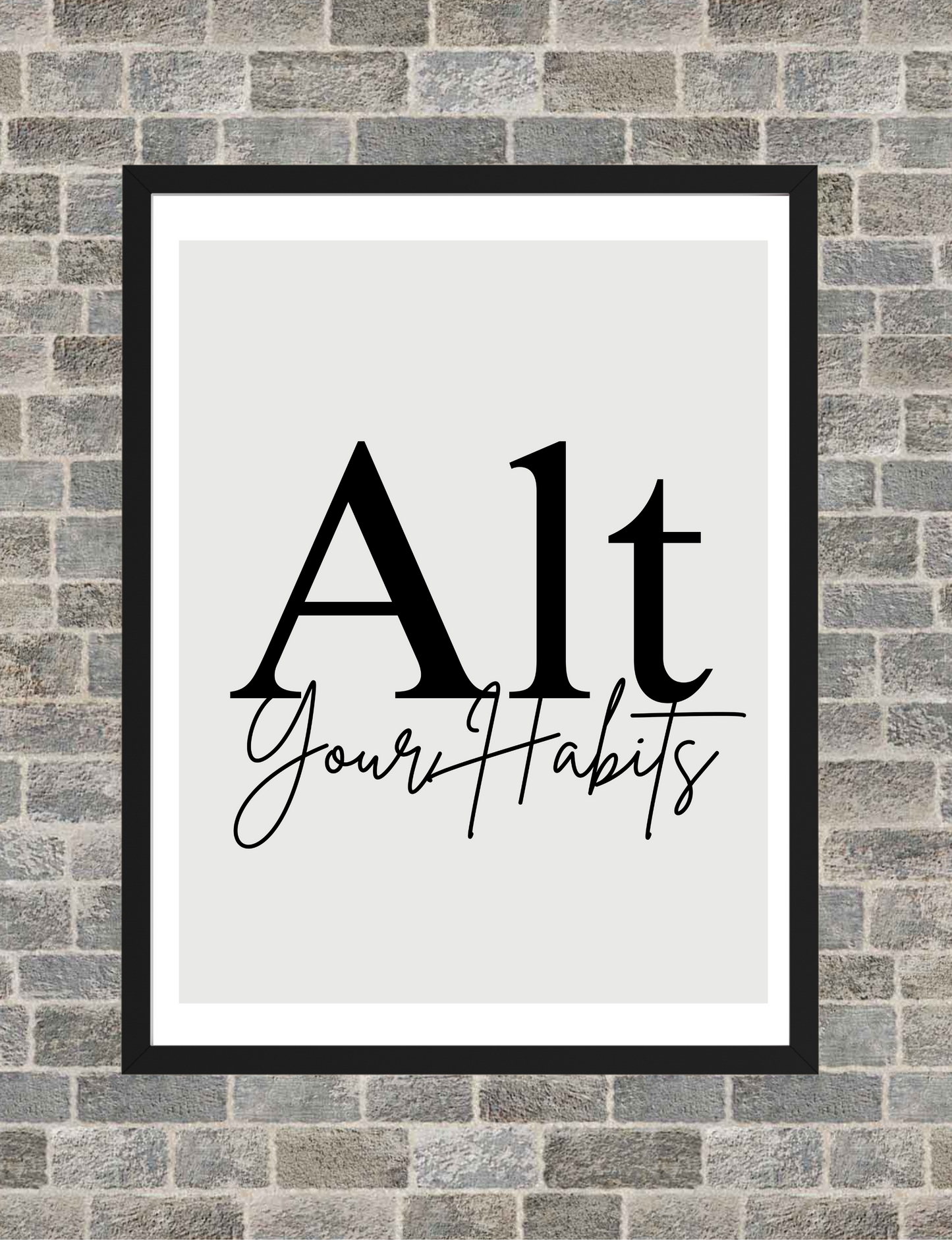 Ctrl Alt Del Motivational Wall Art – Modern Minimalist Printable Posters for Office & Home Decor