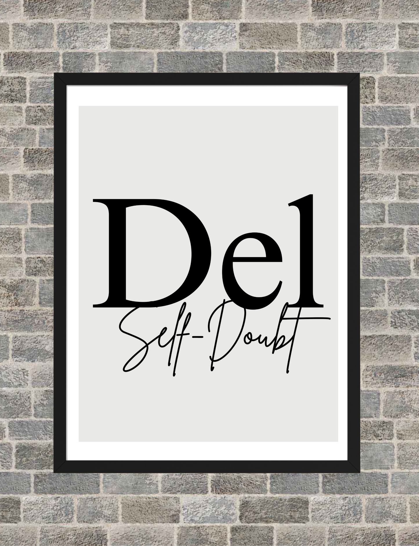 Ctrl Alt Del Motivational Wall Art – Modern Minimalist Printable Posters for Office & Home Decor