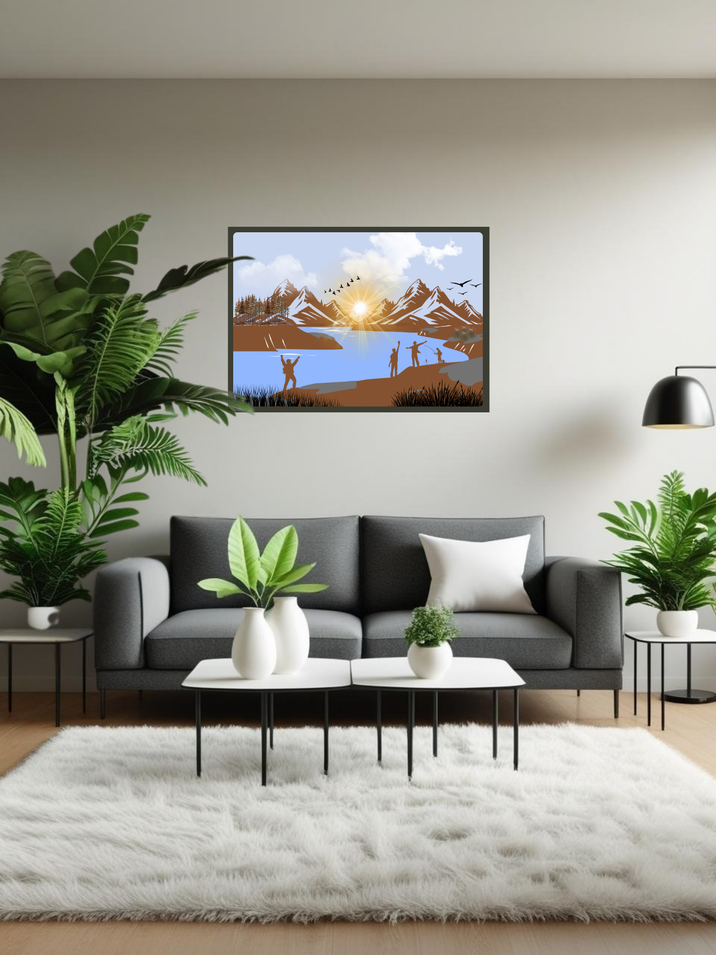 Adventure in the Mountains – Sunrise Landscape Printable Wall Art