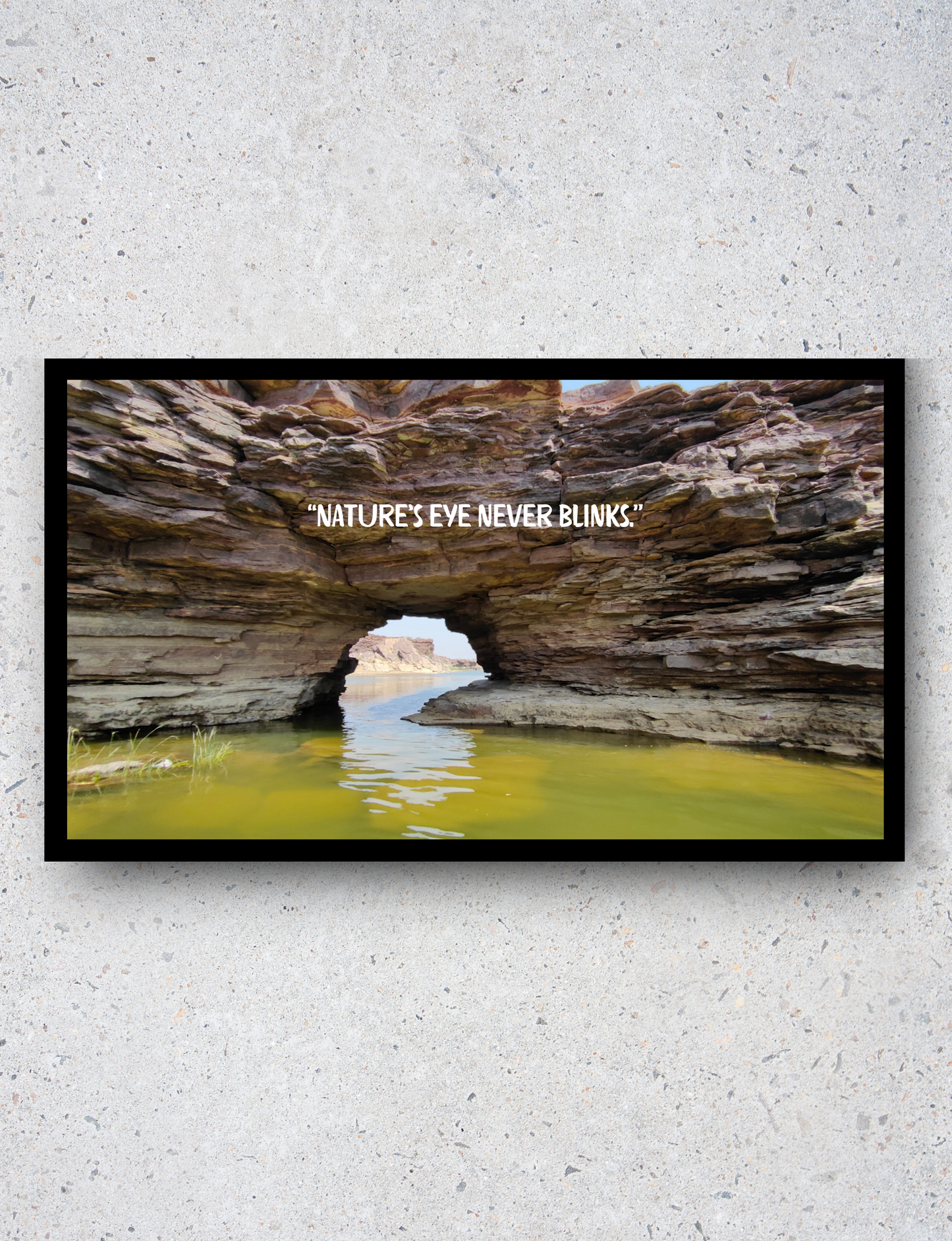 Nature’s Eye Wall Art Print – Scenic Rock Formation Landscape Photography for Home & Office Decor | Digital Download