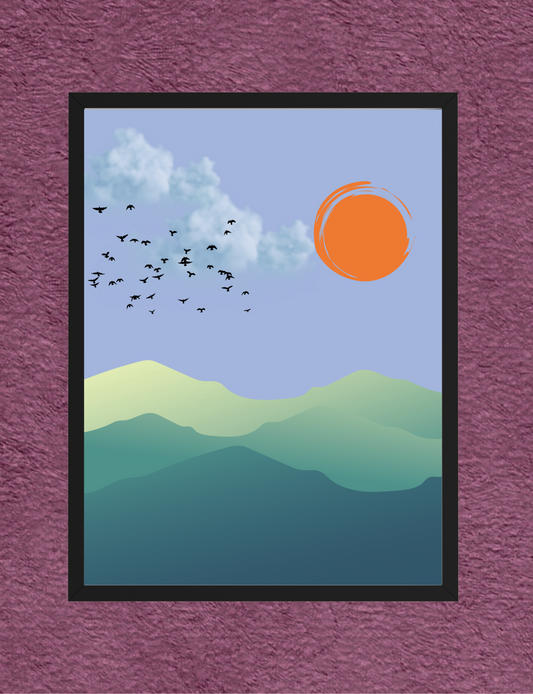 Nature Mountain Landscape Printable Wall Art – Set of 3 Digital Download Prints