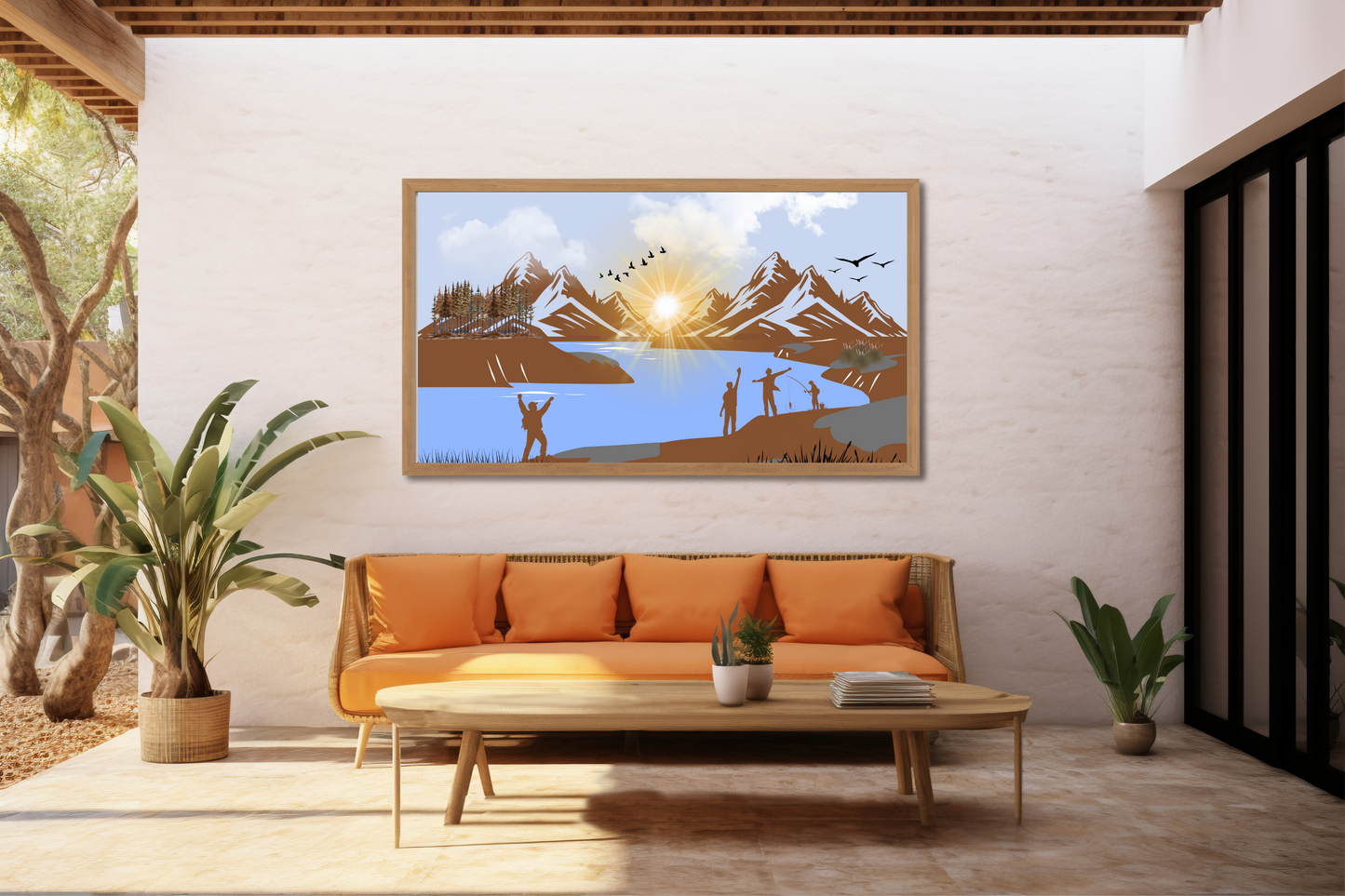 Adventure in the Mountains – Sunrise Landscape Printable Wall Art