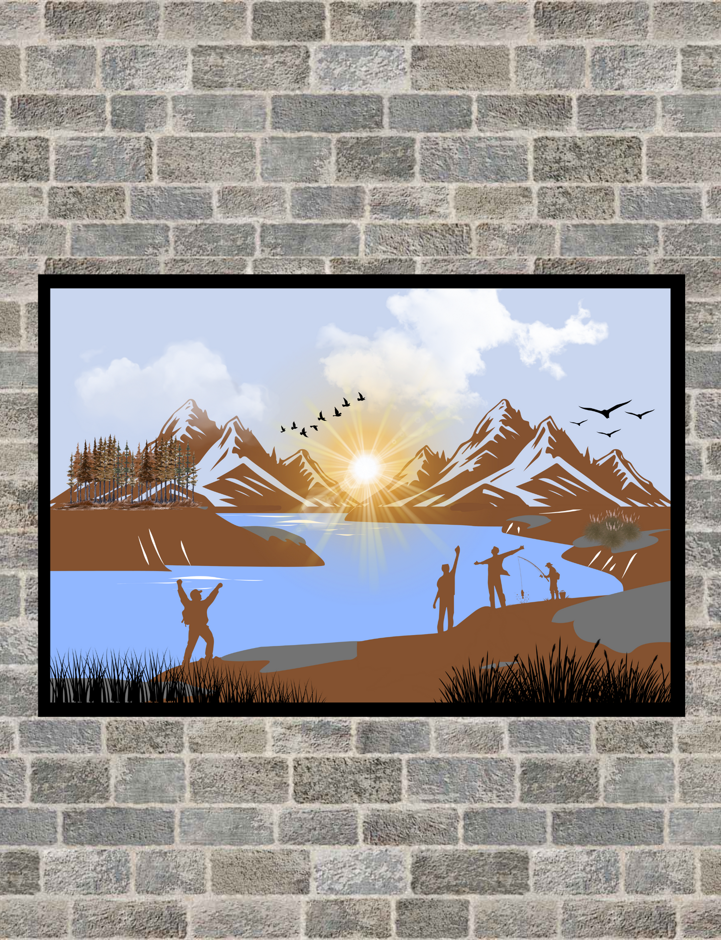 Adventure in the Mountains – Sunrise Landscape Printable Wall Art