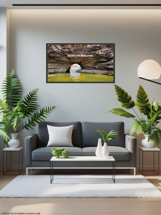 Nature’s Eye Wall Art Print – Scenic Rock Formation Landscape Photography for Home & Office Decor | Digital Download