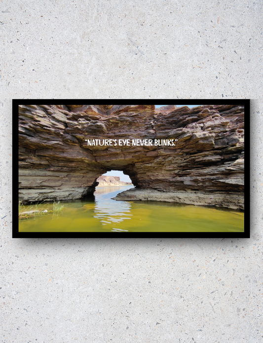 Nature’s Eye Wall Art Print – Scenic Rock Formation Landscape Photography for Home & Office Decor | Digital Download